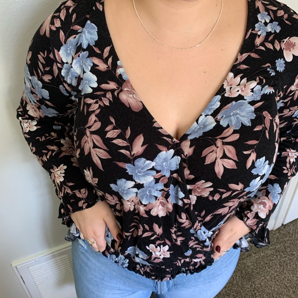 AEO soft and sexy bell sleeve blouse